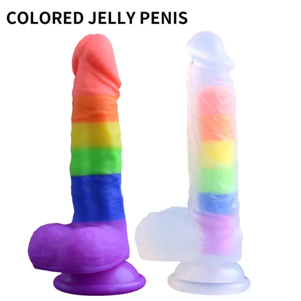 COLORED JELLY PENIS