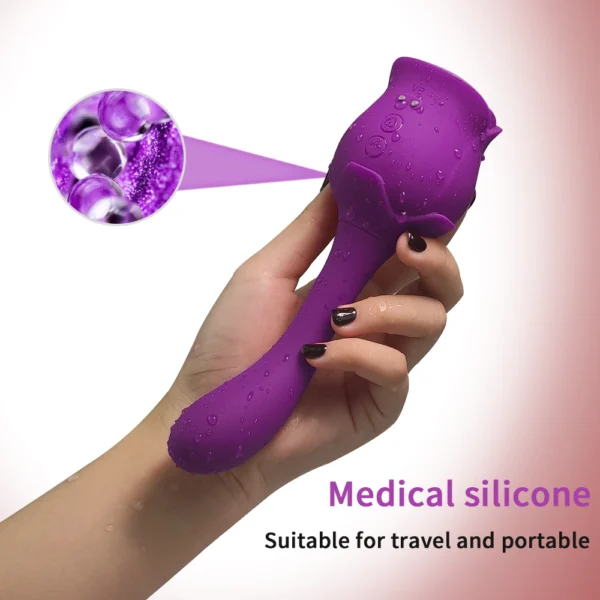 Purple Rose Vibrator Suck