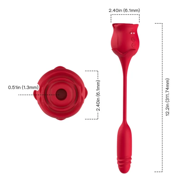 Rose Vibrator Size