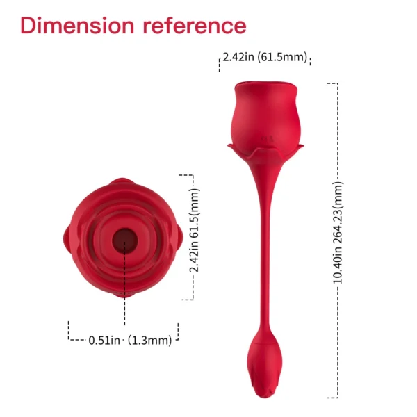 Rose Vibrator Size