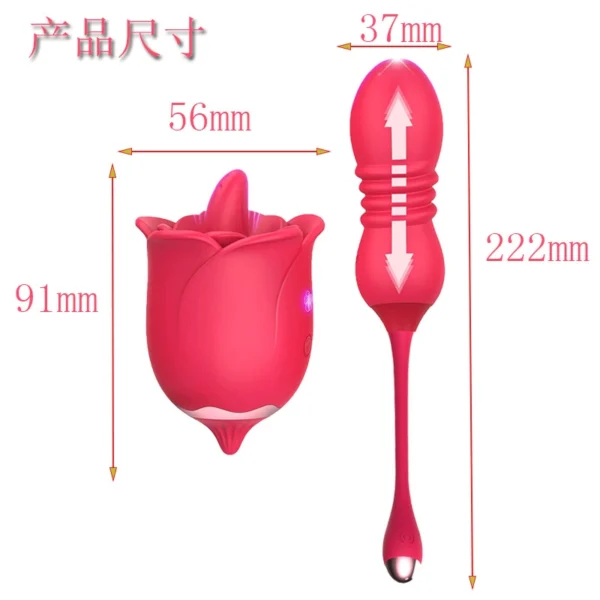 Rose Vibrator Size 4