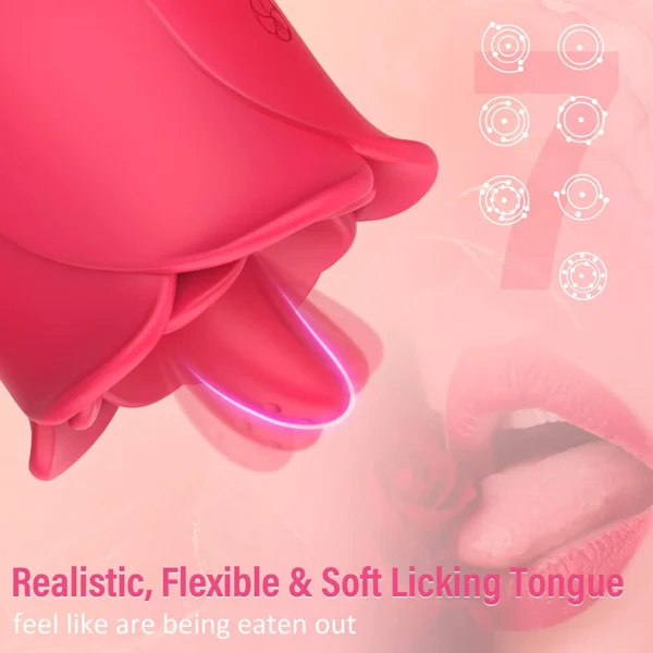 Rose Vibrator tongue simulation