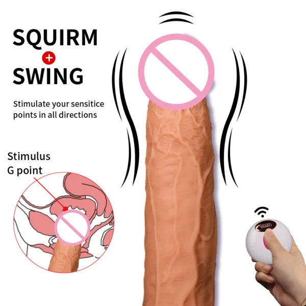 Suction Cup Vibrating Dildo Remote Control