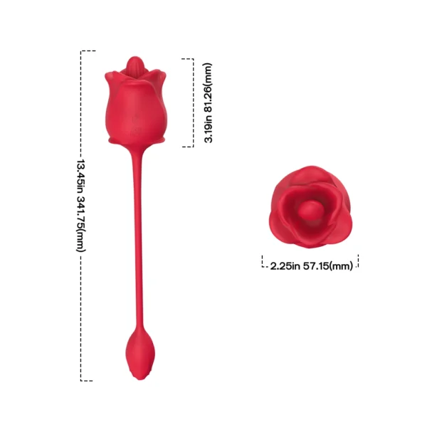 rose sex toy size