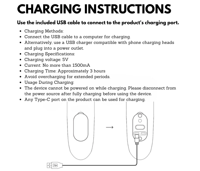 Charging Instructions